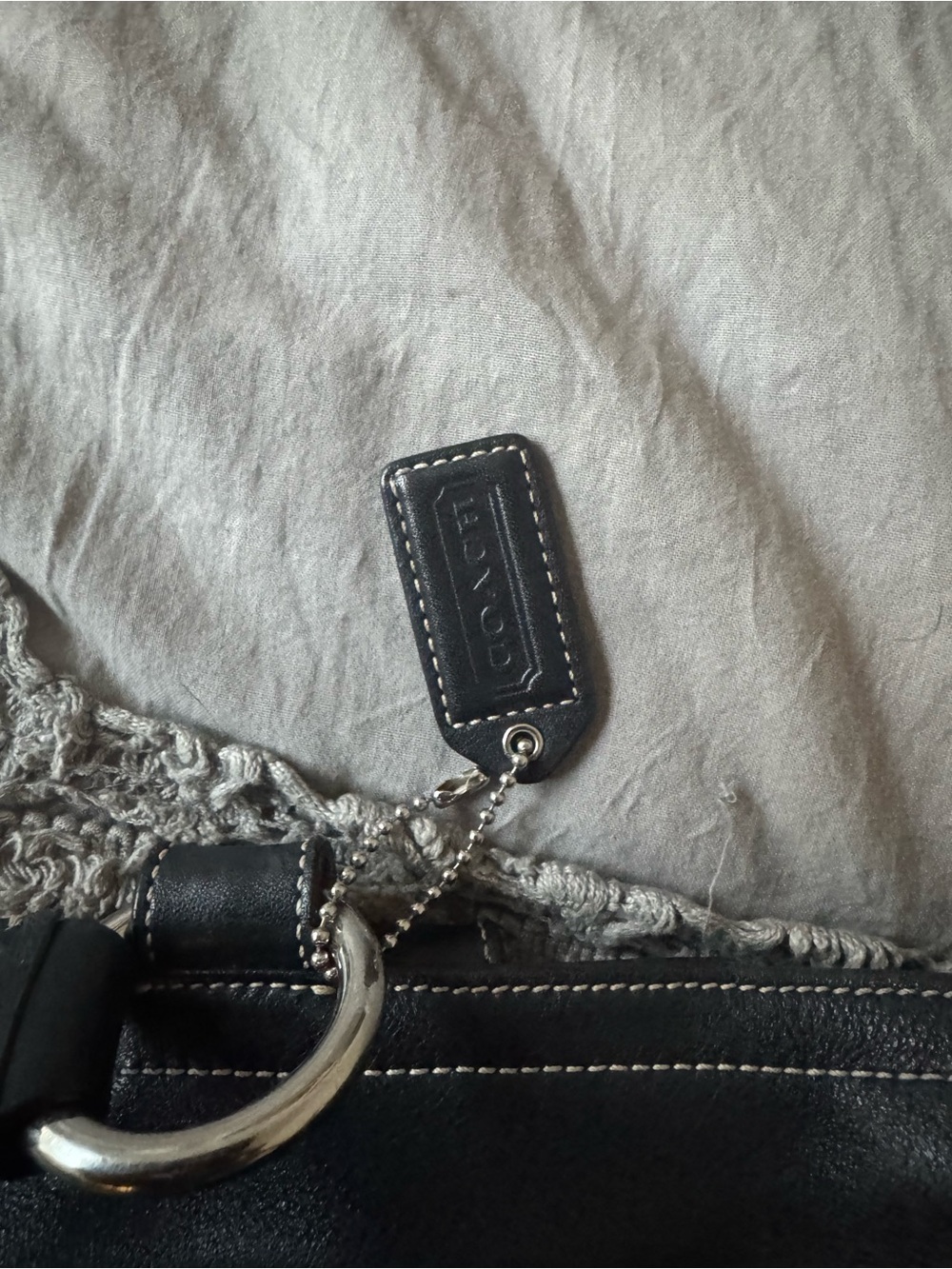 Coach Black Leather Shoulder Bag - Picture 7 of 7